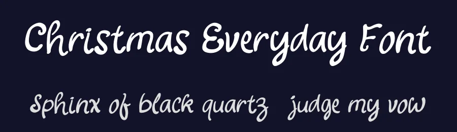 Christmas Everyday Font by Yoga Letter — Display Font — thumbnail 2