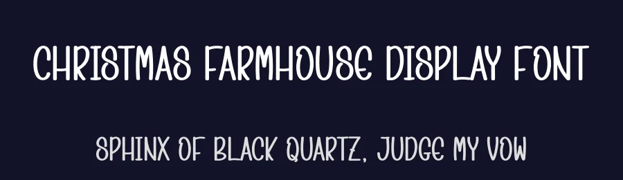 Christmas Farmhouse Display Font by creativeletter — Display Font — thumbnail 2