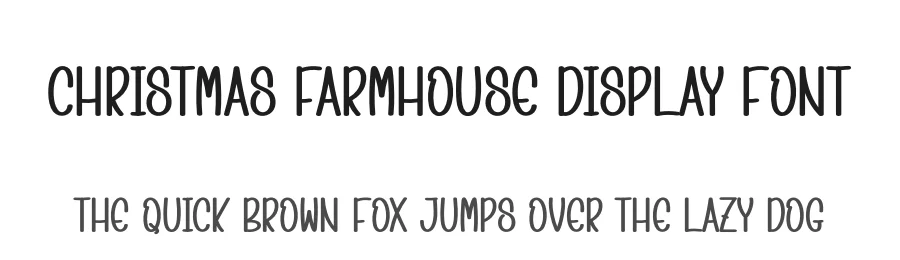 Christmas Farmhouse Display Font by creativeletter — Display Font