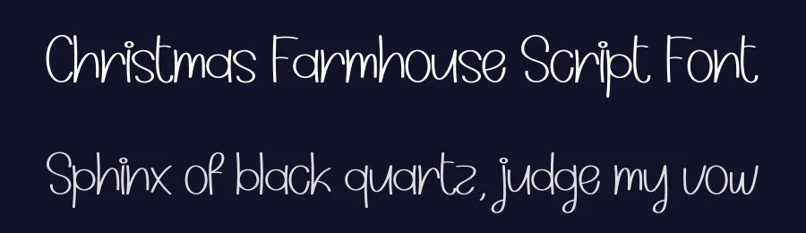 Christmas Farmhouse Script Font by creativeletter — Display Font — thumbnail 2