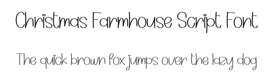 Christmas Farmhouse Script Font by creativeletter — Display Font