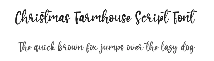 Christmas Farmhouse Script Font by andikastudio — Script Handwritten Font