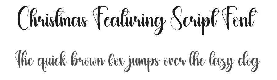 Christmas Featuring Script Font by creativeletter — Script Handwritten Font