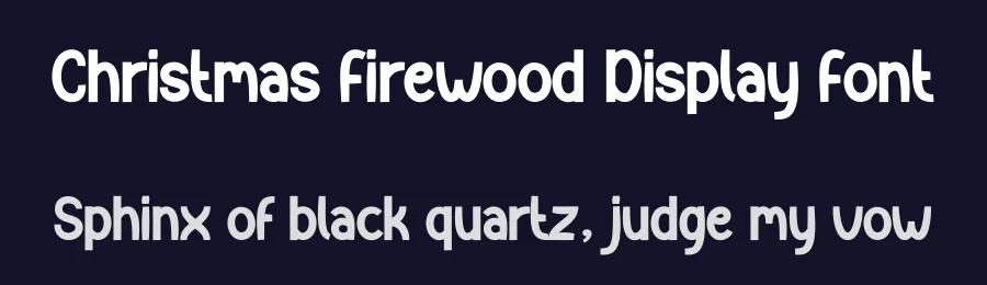 Christmas Firewood Display Font by creativeletter — Display Font — thumbnail 2