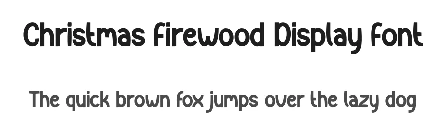 Christmas Firewood Display Font by creativeletter — Display Font