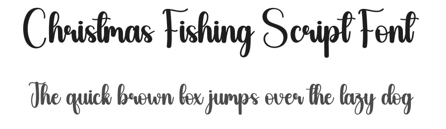 Christmas Fishing Script Font by andikastudio — Script Handwritten Font