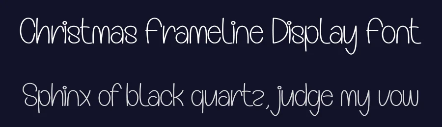 Christmas Frameline Display Font by creativeletter — Display Font — thumbnail 2