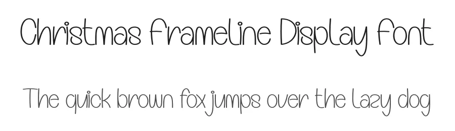 Christmas Frameline Display Font by creativeletter — Display Font