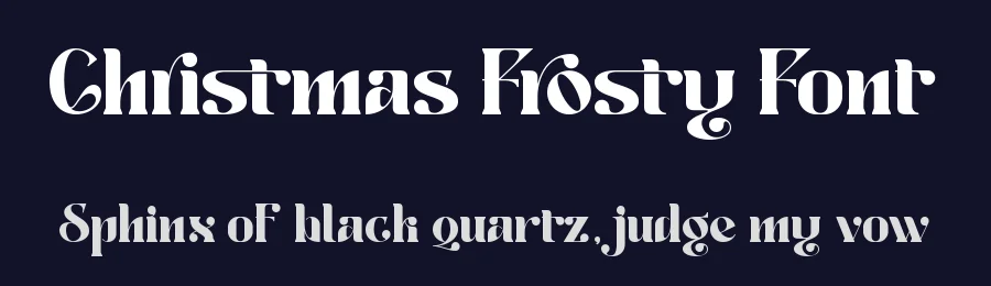Christmas Frosty Font by Thomas Aradea — Display Font — thumbnail 2
