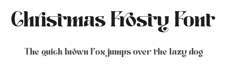 Christmas Frosty Font by Thomas Aradea — Display Font