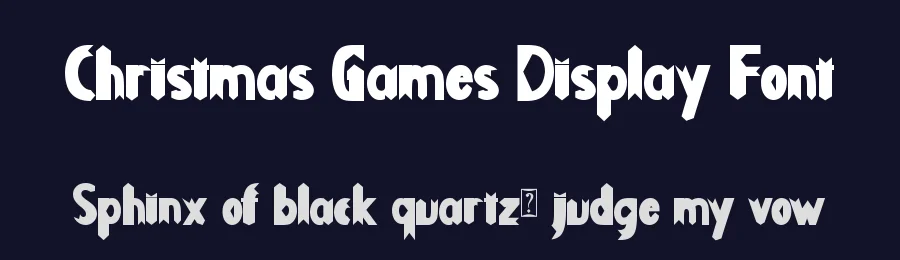 Christmas Games Display Font by Yoga Letter — Display Font — thumbnail 2