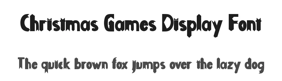 Christmas Games Display Font by Yoga Letter — Display Font