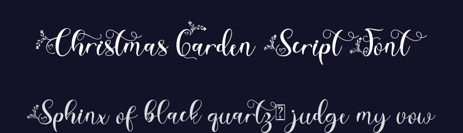 Christmas Garden Script Font by Yoga Letter — Script Handwritten Font — thumbnail 2