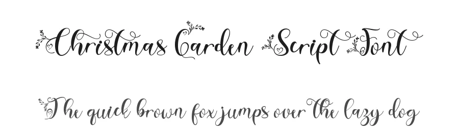 Christmas Garden Script Font by Yoga Letter — Script Handwritten Font