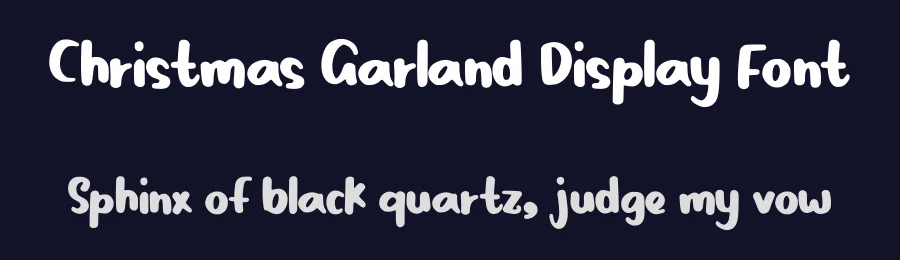 Christmas Garland Display Font by Nadiratype — Decorative Font — thumbnail 2