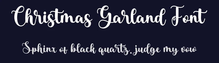 Christmas Garland Font by Mozatype — Script Handwritten Font — thumbnail 2