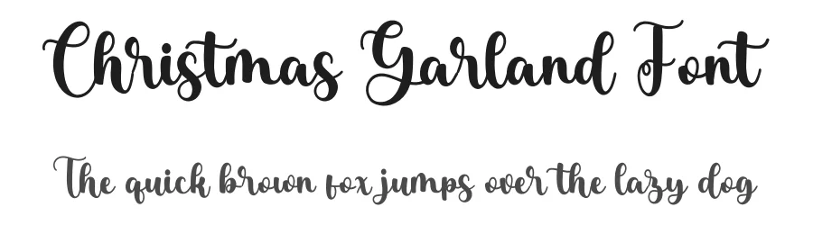 Christmas Garland Font by Mozatype — Script Handwritten Font