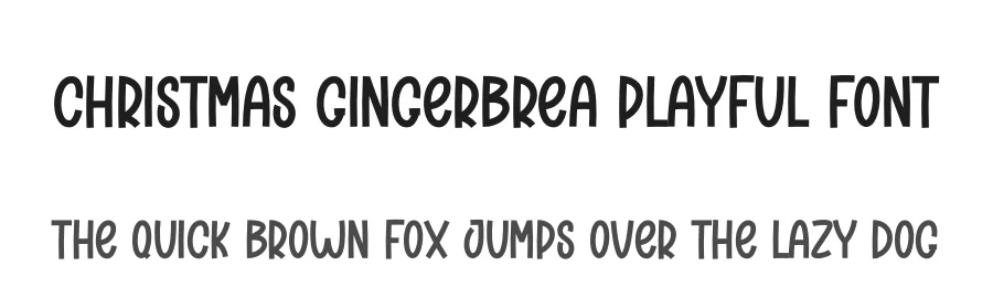 Christmas Gingerbrea Playful Font by creativeletter — Display Font