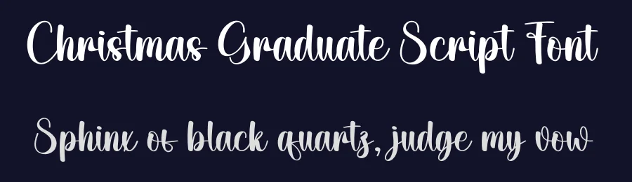 Christmas Graduate Script Font by creativeletter — Script Handwritten Font — thumbnail 2