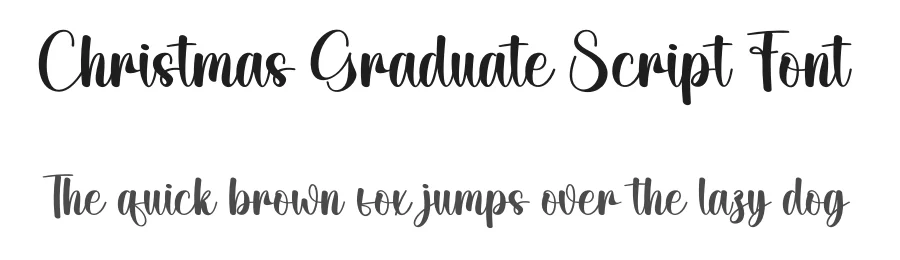 Christmas Graduate Script Font by creativeletter — Script Handwritten Font
