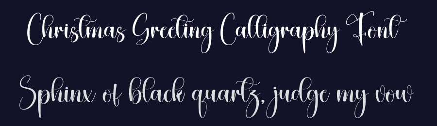 Christmas Greeting Calligraphy Font by creativeletter — Script Handwritten Font — thumbnail 2