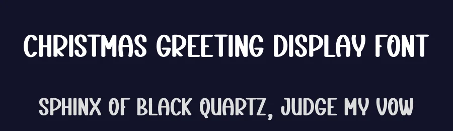 Christmas Greeting Display Font by creativeletter — Display Font — thumbnail 2