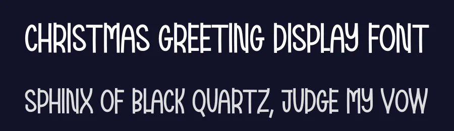 Christmas Greeting Display Font by creativeletter — Display Font — thumbnail 2