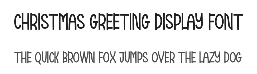 Christmas Greeting Display Font by creativeletter — Display Font