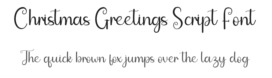 Christmas Greetings Script Font by andikastudio — Script Handwritten Font
