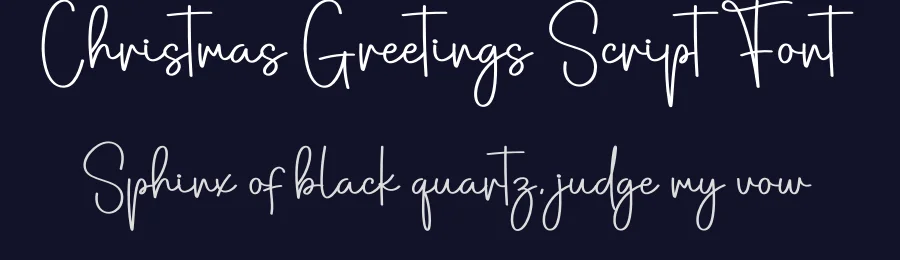 Christmas Greetings Script Font by creativeletter — Script Handwritten Font — thumbnail 2