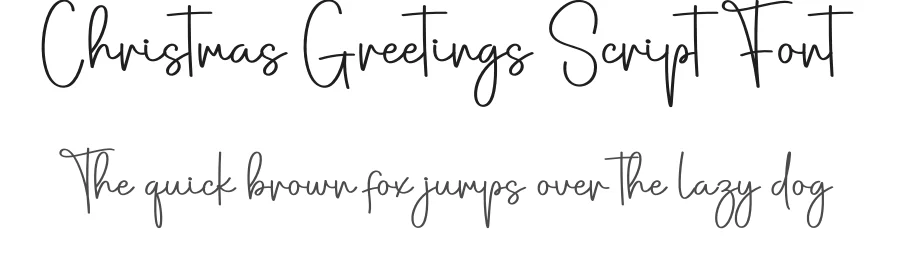 Christmas Greetings Script Font by creativeletter — Script Handwritten Font