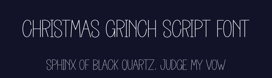 Christmas Grinch Script Font by creativeletter — Display Font — thumbnail 2
