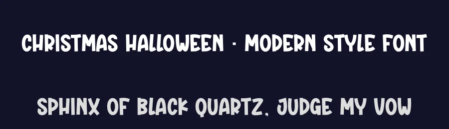 Christmas Halloween – Modern Style Font by creativeletter — Display Font — thumbnail 2