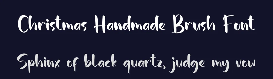 Christmas Handmade Brush Font by inermediaSTUDIO — Display Font — thumbnail 2