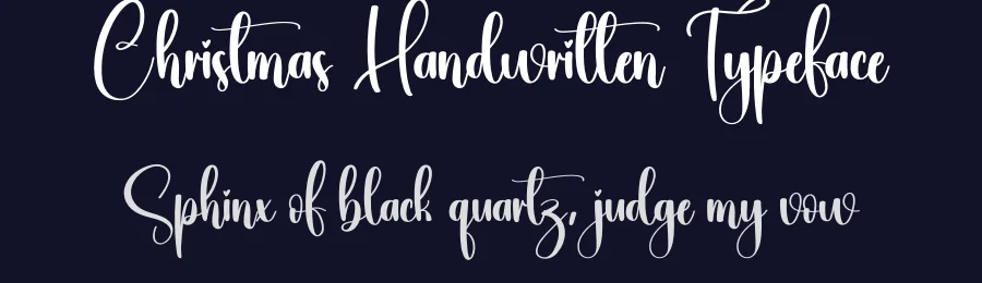 Christmas Handwritten Typeface by creativeletter — Script Handwritten Font — thumbnail 2