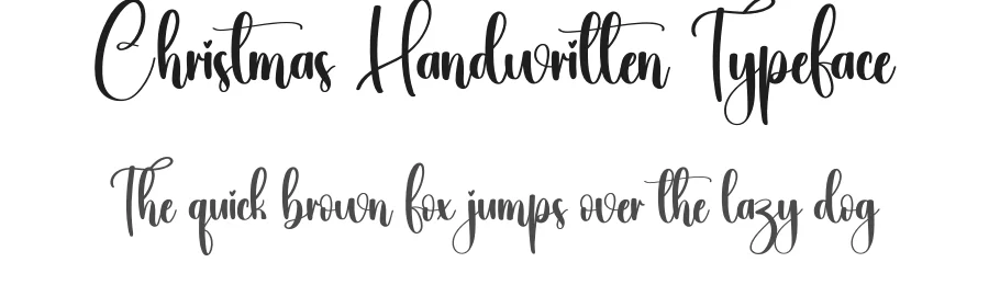 Christmas Handwritten Typeface by creativeletter — Script Handwritten Font