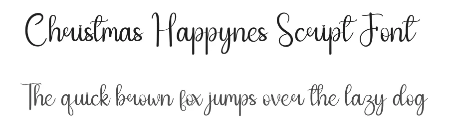 Christmas Happynes Script Font by andikastudio — Script Handwritten Font