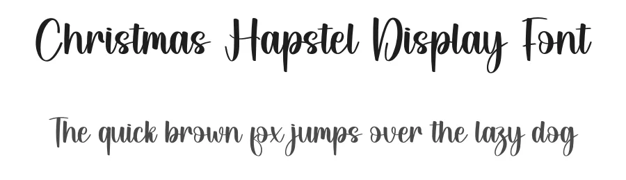 Christmas Hapstel Display Font by andikastudio — Script Handwritten Font