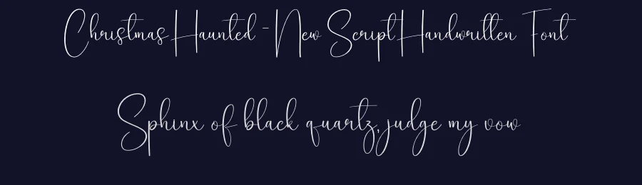 Christmas Haunted – New Script Handwritten Font by creativeletter — Script Handwritten Font — thumbnail 2