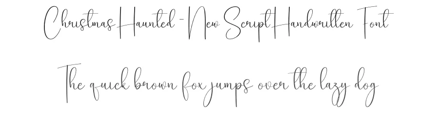 Christmas Haunted – New Script Handwritten Font by creativeletter — Script Handwritten Font