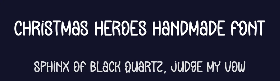 Christmas Heroes Handmade Font by creativeletter — Display Font — thumbnail 2