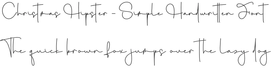 Christmas Hipster – Simple Handwritten Font by creativeletter — Script Handwritten Font
