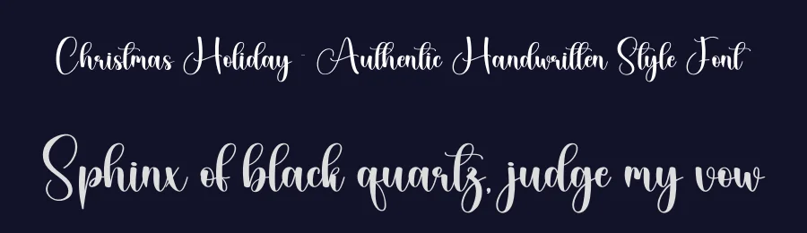 Christmas Holiday – Authentic Handwritten Style Font by creativeletter — Script Handwritten Font — thumbnail 2