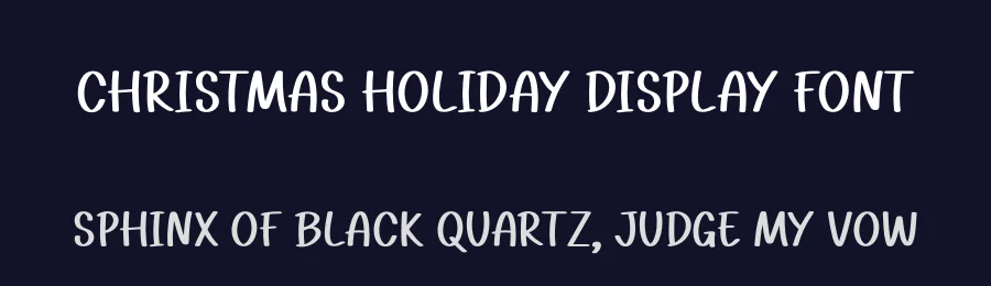 Christmas Holiday Display Font by Craftedtype — Decorative Font — thumbnail 2