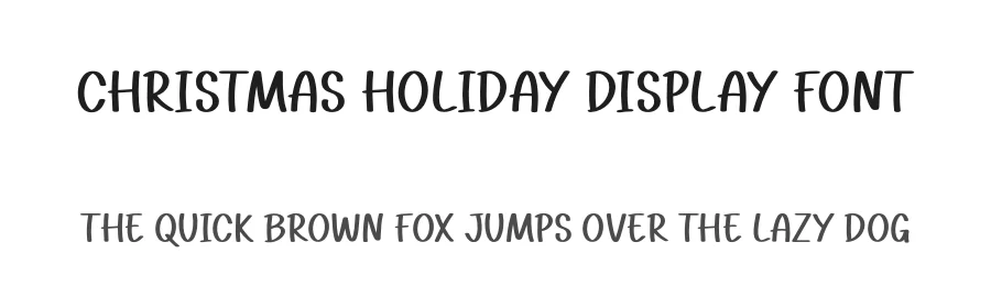 Christmas Holiday Display Font by Craftedtype — Decorative Font