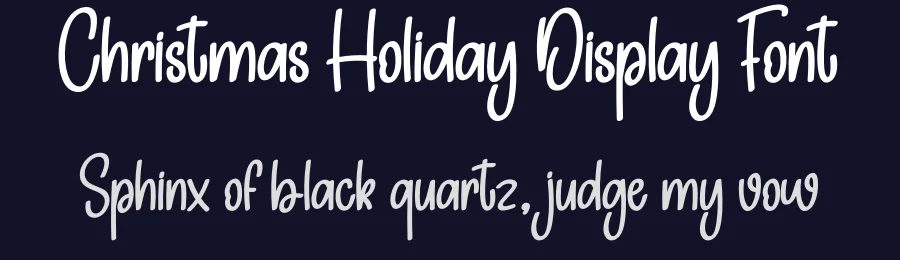 Christmas Holiday Display Font by creativeletter — Decorative Font — thumbnail 2