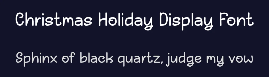 Christmas Holiday Display Font by Maiko Hatta — Display Font — thumbnail 2