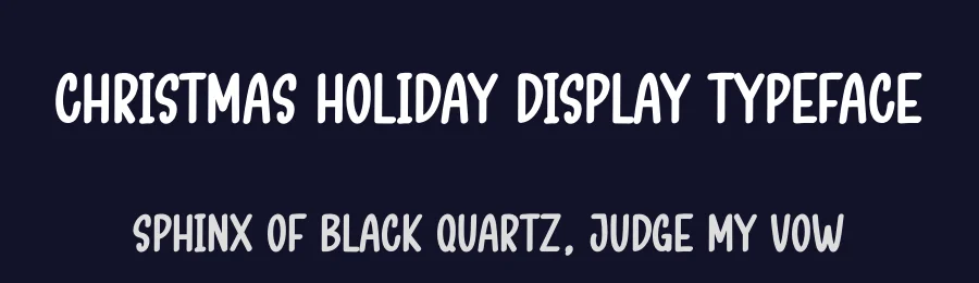 Christmas Holiday Display Typeface by creativeletter — Display Font — thumbnail 2