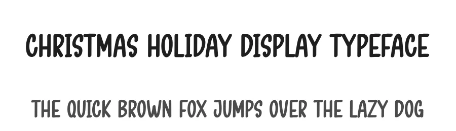 Christmas Holiday Display Typeface by creativeletter — Display Font