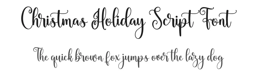 Christmas Holiday Script Font by Mozatype — Script Handwritten Font